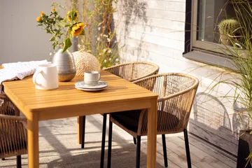Joe dining table - Natural, 140x80 cm - Brafab