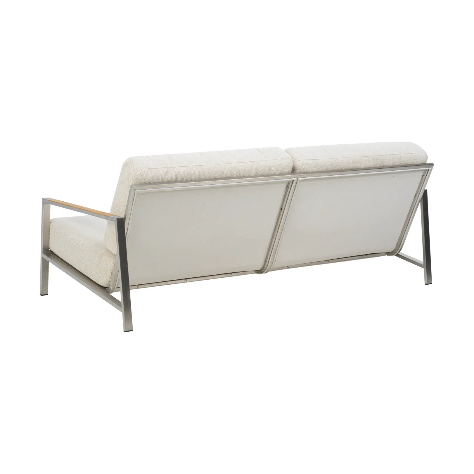 Naos sofa, Stainless steel-dot beige, 2.5-seater Brafab