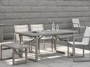 Vevi dining table - Black 160 cm - Brafab