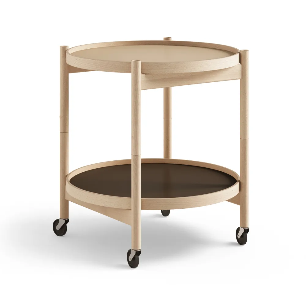 Bølling Tray Table model 50, Earth, oiled beech stand Brdr. Krüger