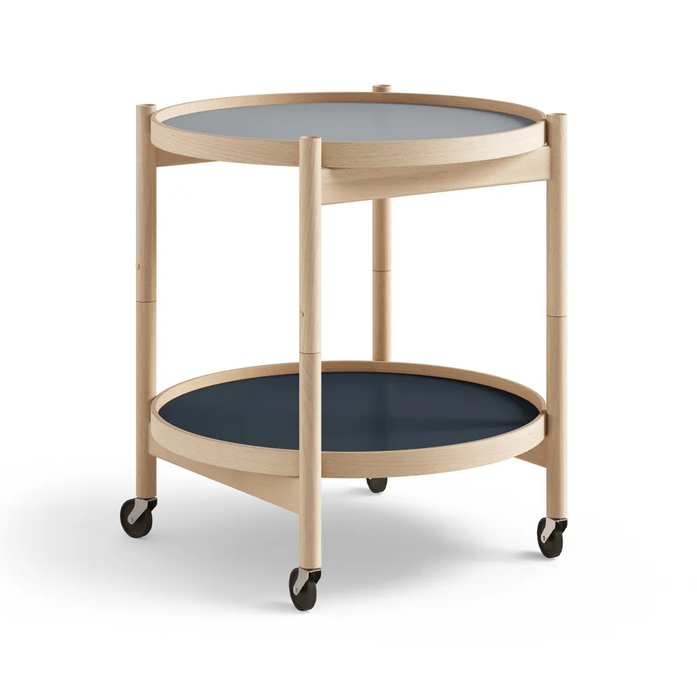 Bølling Tray Table model 50, Water, oiled beech stand Brdr. Krüger