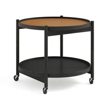Bølling Tray Table model 60 - Clay, black lacquered oak stand - Brdr. Krüger