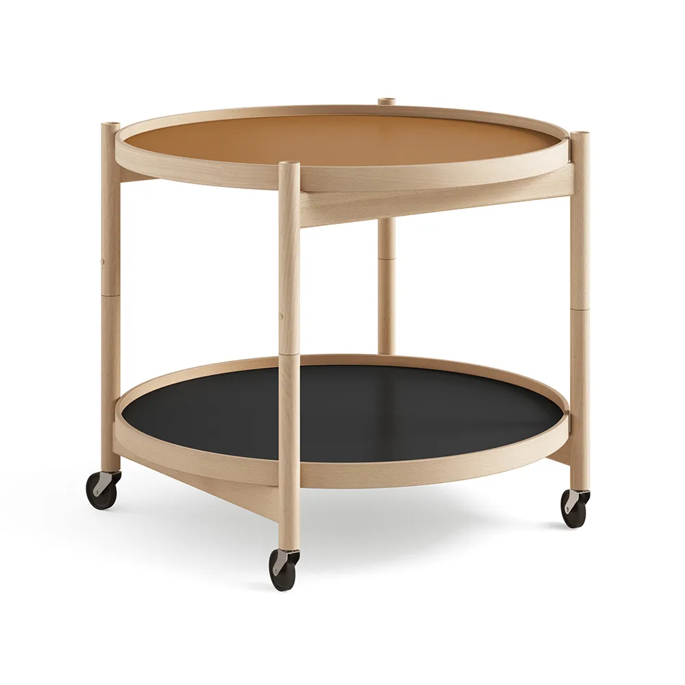 Bølling Tray Table model 60, Clay, oiled beech stand Brdr. Krüger