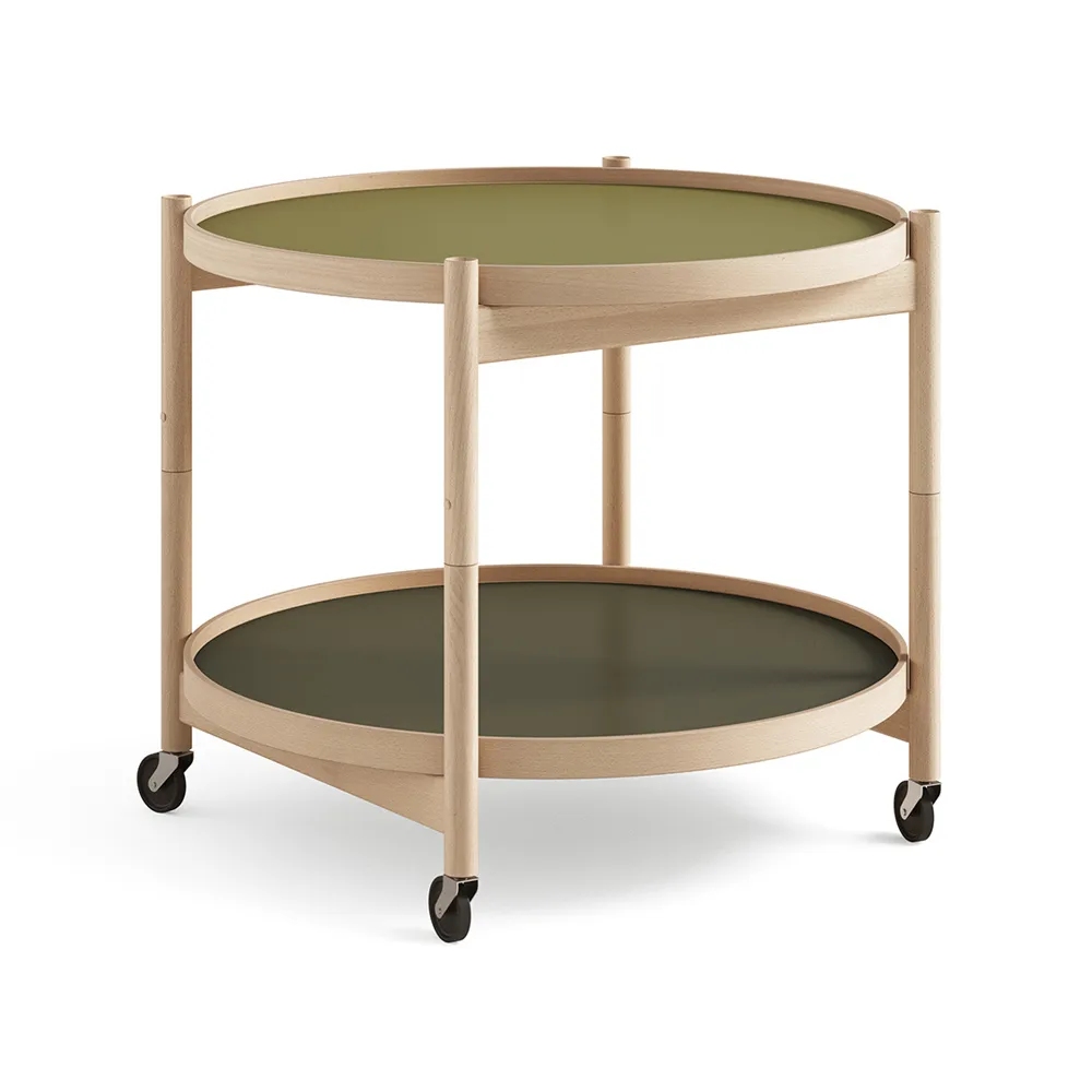 Bølling Tray Table model 60, Leaf, oiled beech stand Brdr. Krüger