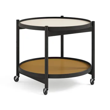 Bølling Tray Table model 60 - Sunny, black lacquered oak stand - Brdr. Krüger