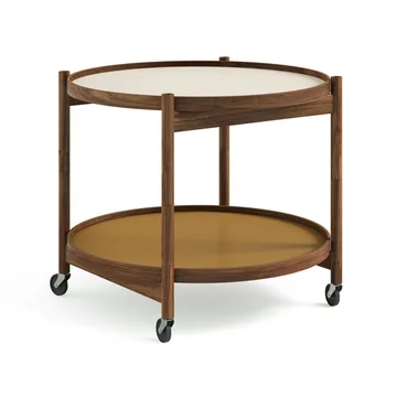 Bølling Tray Table model 60 - Sunny, oiled walnut stand - Brdr. Krüger