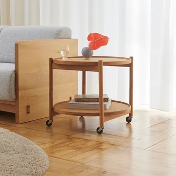 Bølling Tray Table model 60 - Water, untreated oak stand - Brdr. Krüger