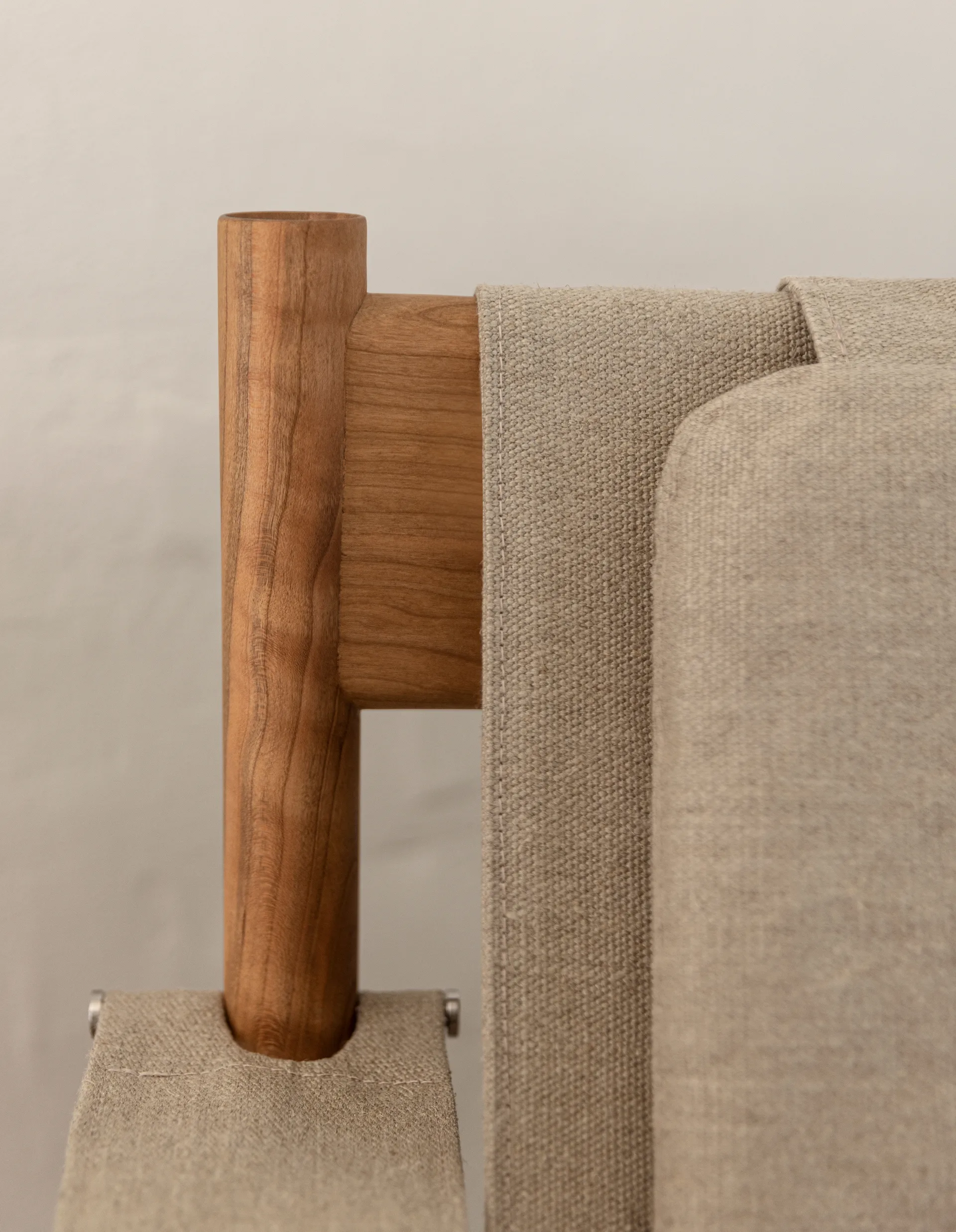 HB lounge chair, Smoke oiled oak-canvase nature Brdr. Krüger