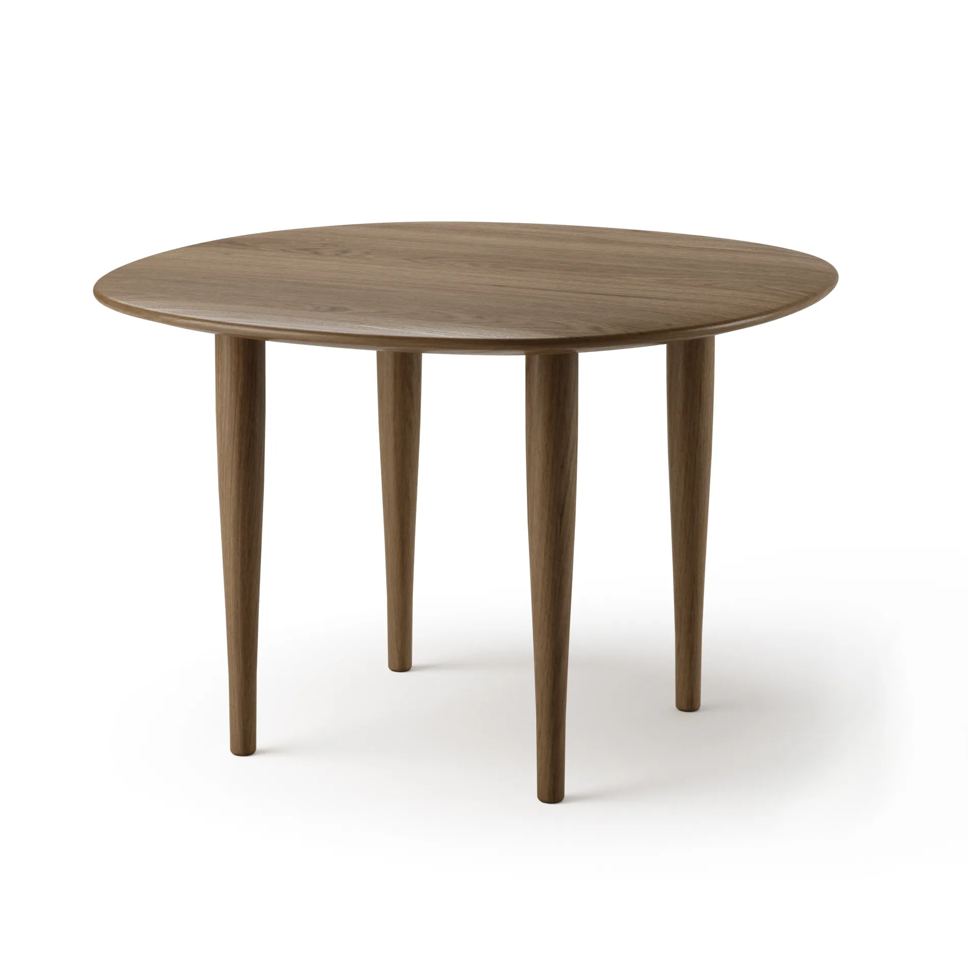 Jari side table Ø60 cm, Smoke oiled oak Brdr. Krüger