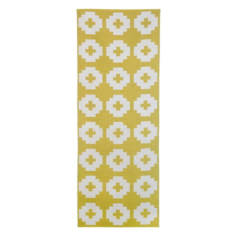 Flower rug sun (yellow), 70x100 cm Brita Sweden