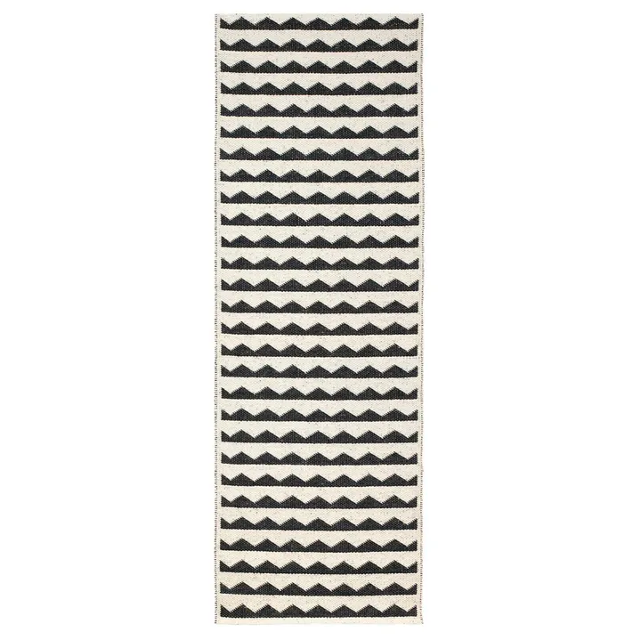 Gittan rug black - 70x300 cm - Brita Sweden