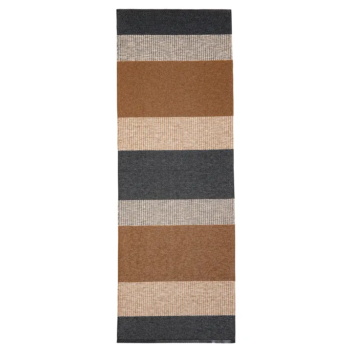 Seasons rug cacao (brown-black) - 70x250 cm - Brita Sweden