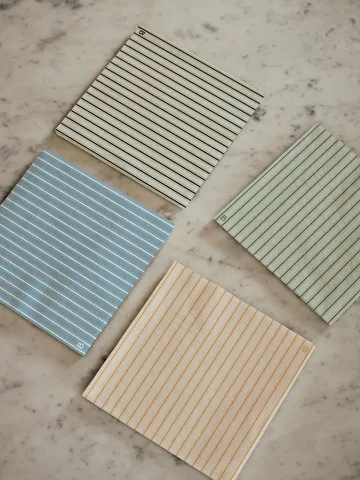 Dolly paper napkins 33x33 cm 20-pack - Light blue-white - Broste Copenhagen