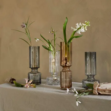 Hyacint glass vase 24.9 cm - clear - Broste Copenhagen