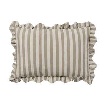 Ina cushion cover - Brown kelp-castle beige, 40x60 cm - Broste Copenhagen