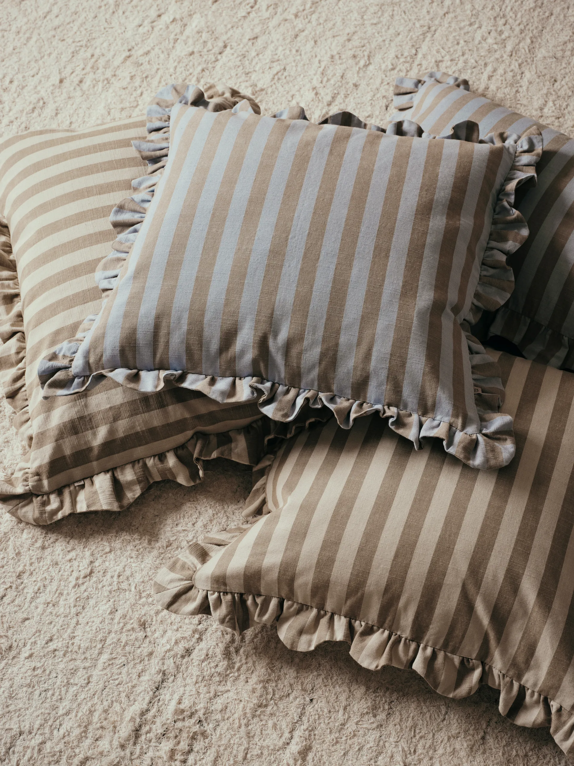 Ina cushion cover, Dusty blue-brown kelp, 40x60 cm Broste Copenhagen
