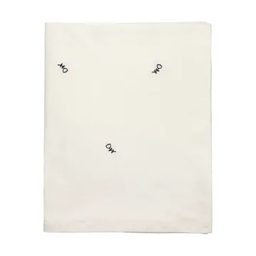 Mai tablecloth - 160x200 cm, black-off white - Broste Copenhagen