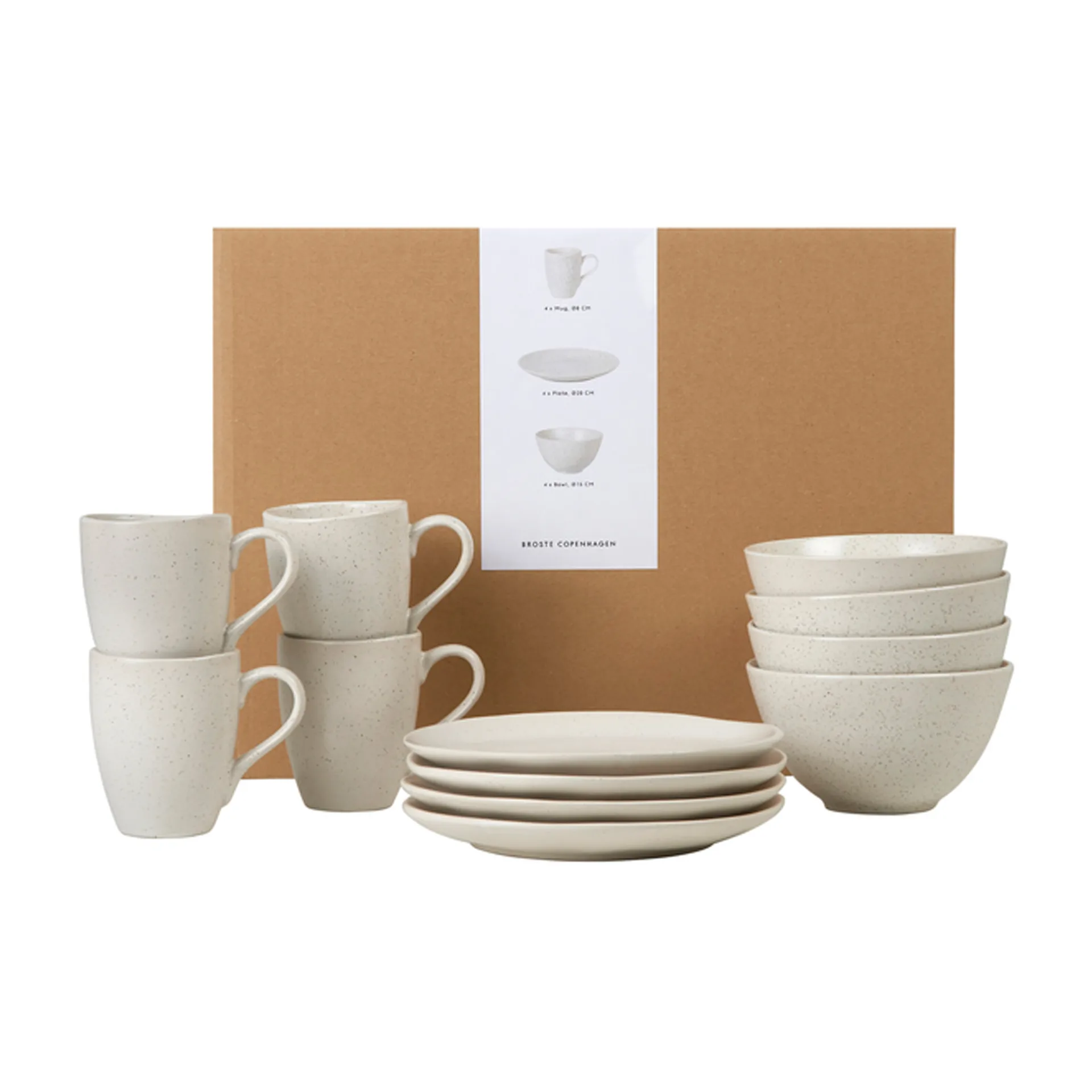 Nordic Vanilla breakfast set, 12 pieces Broste Copenhagen