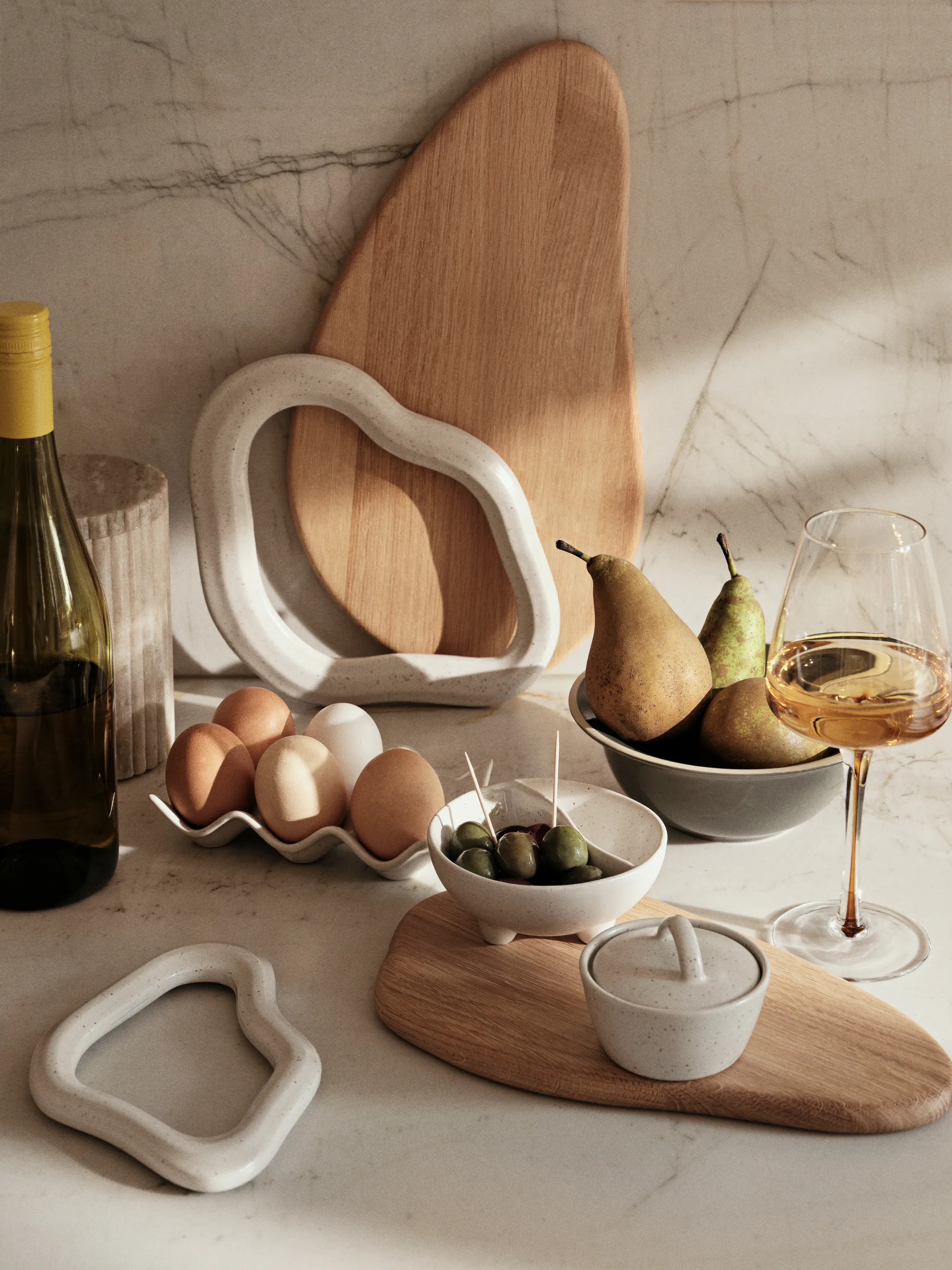 Nordic Vanilla pot stand, 19x25 cm Broste Copenhagen