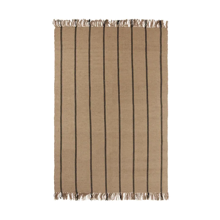 Yuki rug - Black-natural, 140x200 cm - Broste Copenhagen
