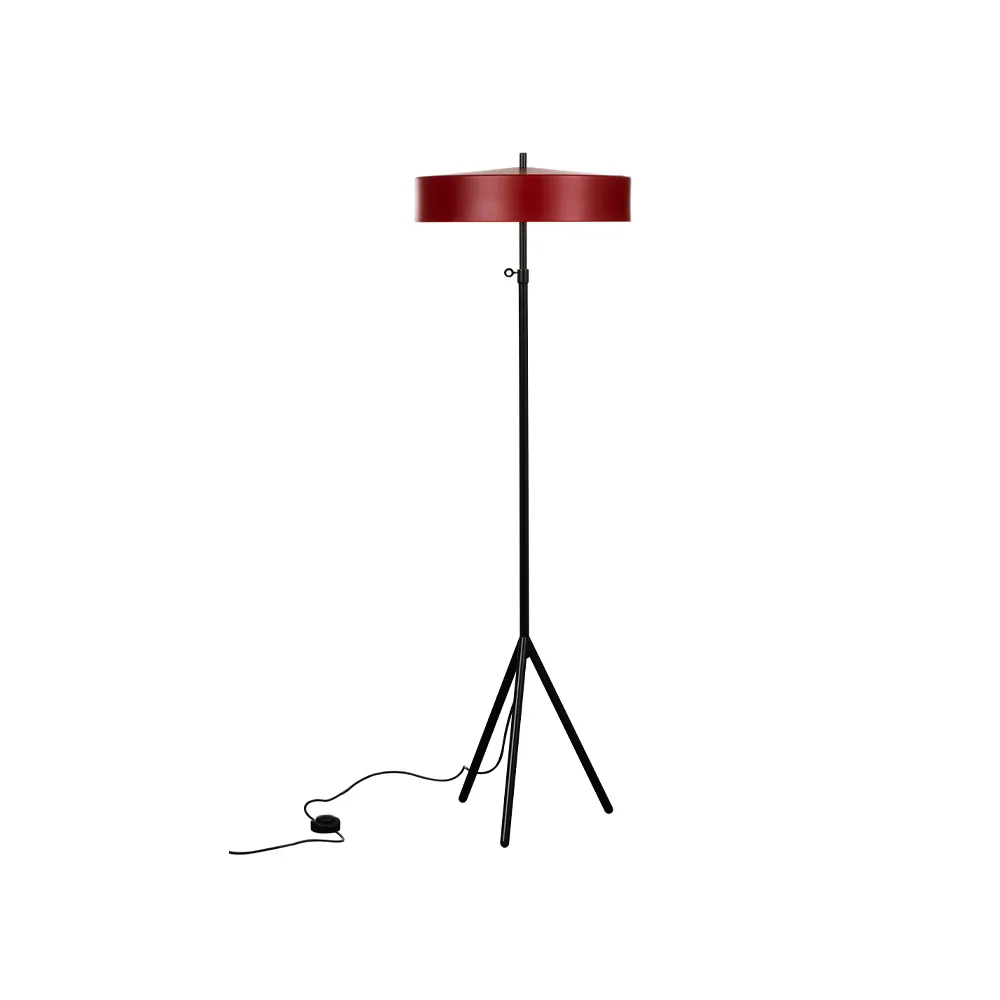 Cymbal floor lamp, Red matte Bsweden