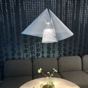 Diffuse pendant lamp - Silver, Ø45x32cm - Bsweden