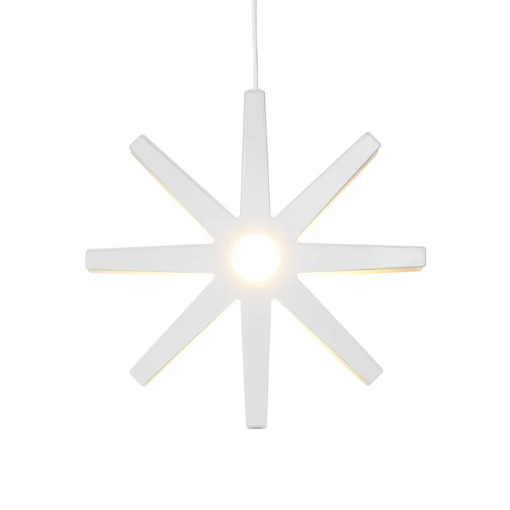 Fling 78 advent star - White, white cord - Bsweden