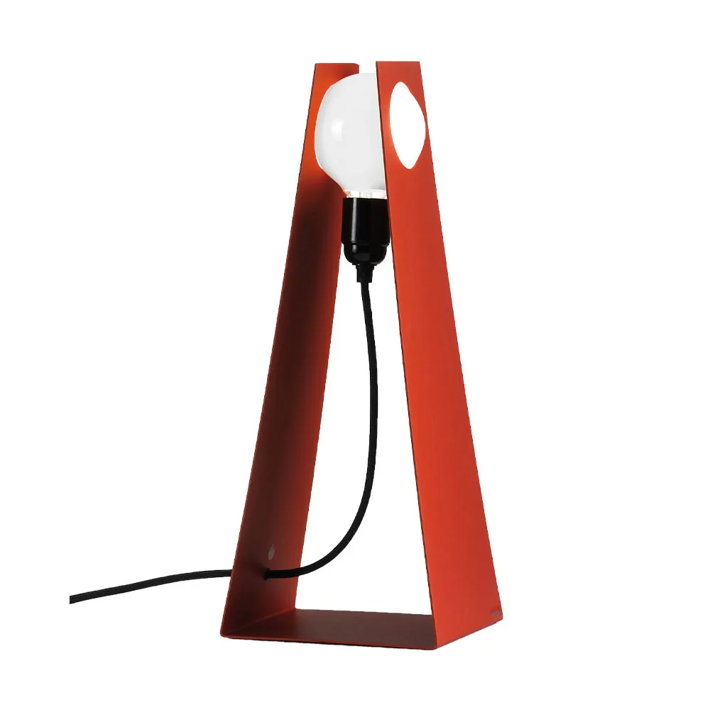 Glasgow table lamp, Red, black textile cord Bsweden