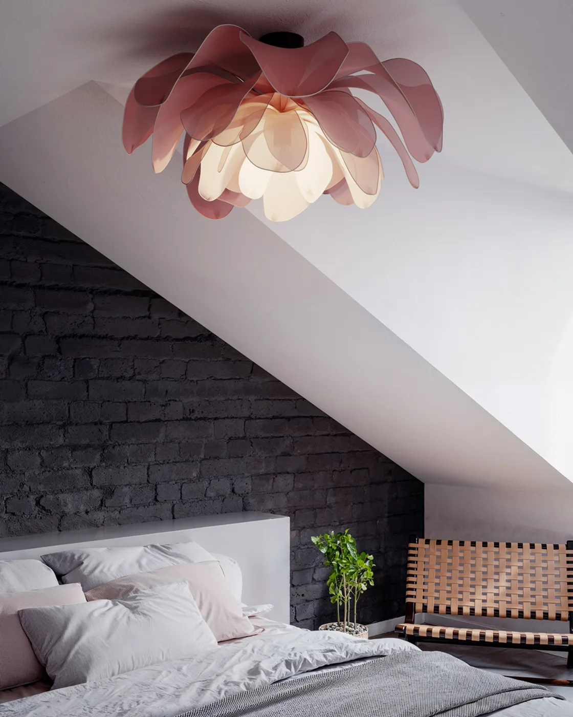 Lou Lou ceiling Ø80 cm, Pink By Rydéns
