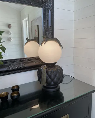 Viva La Diva table lamp 45 cm - Black-matte white - By Rydéns