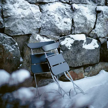 Classic No.2 chair - Black, hot-dip galvanised stand - Byarums bruk