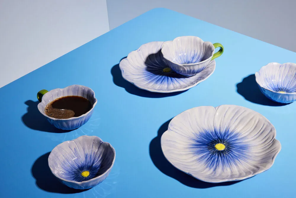 Poppy bowl, Blue, Ø11 cm Byon