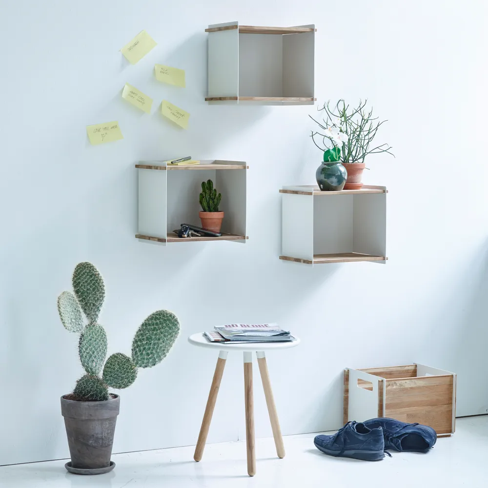 Box Wall Storage, Aqua, teak Cane-line