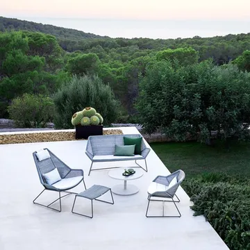 Breeze footstool - White grey - Cane-line