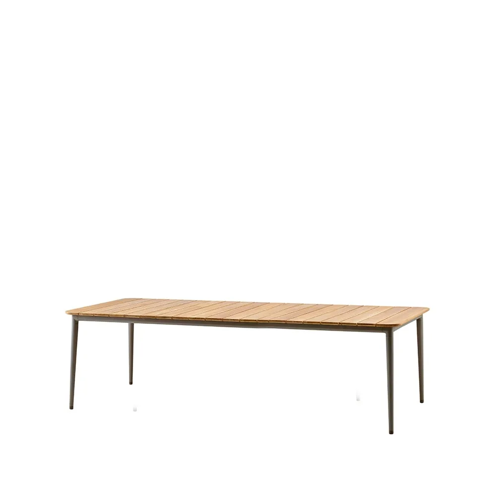 Core dining table teak 274x100x74 cm, Taupe tripod Cane-line