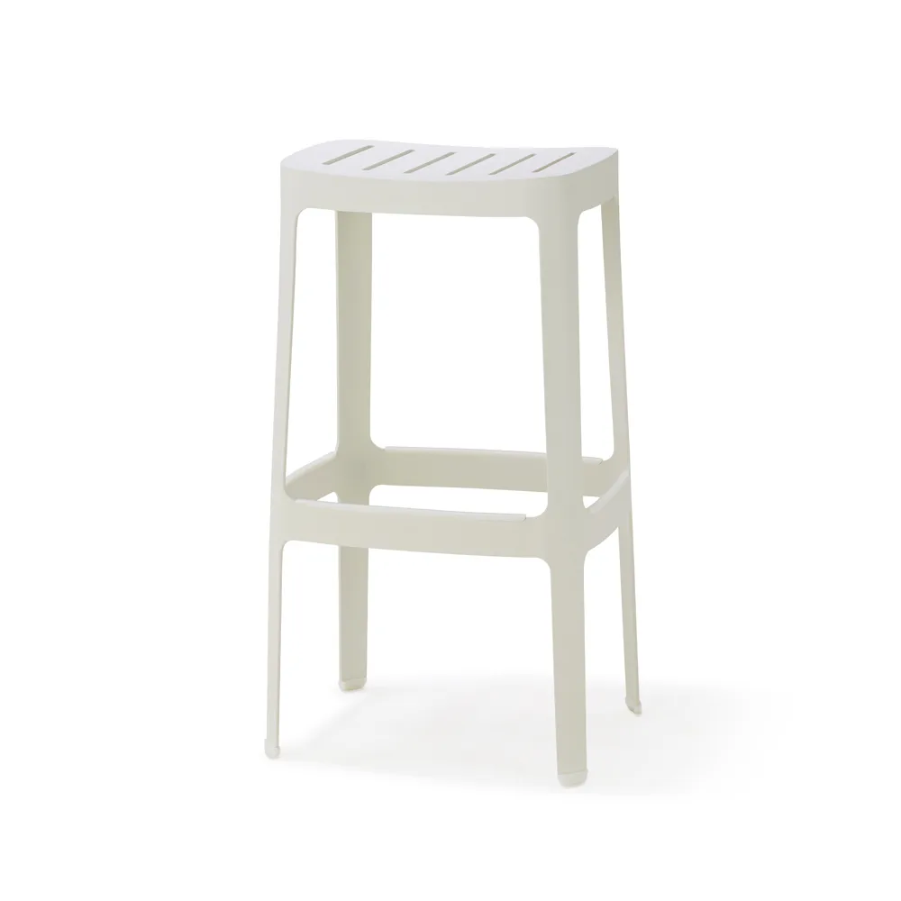 Cut barstool, White Cane-line
