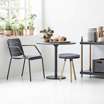 Go coffee table Ø80 cm - White-white - Cane-line