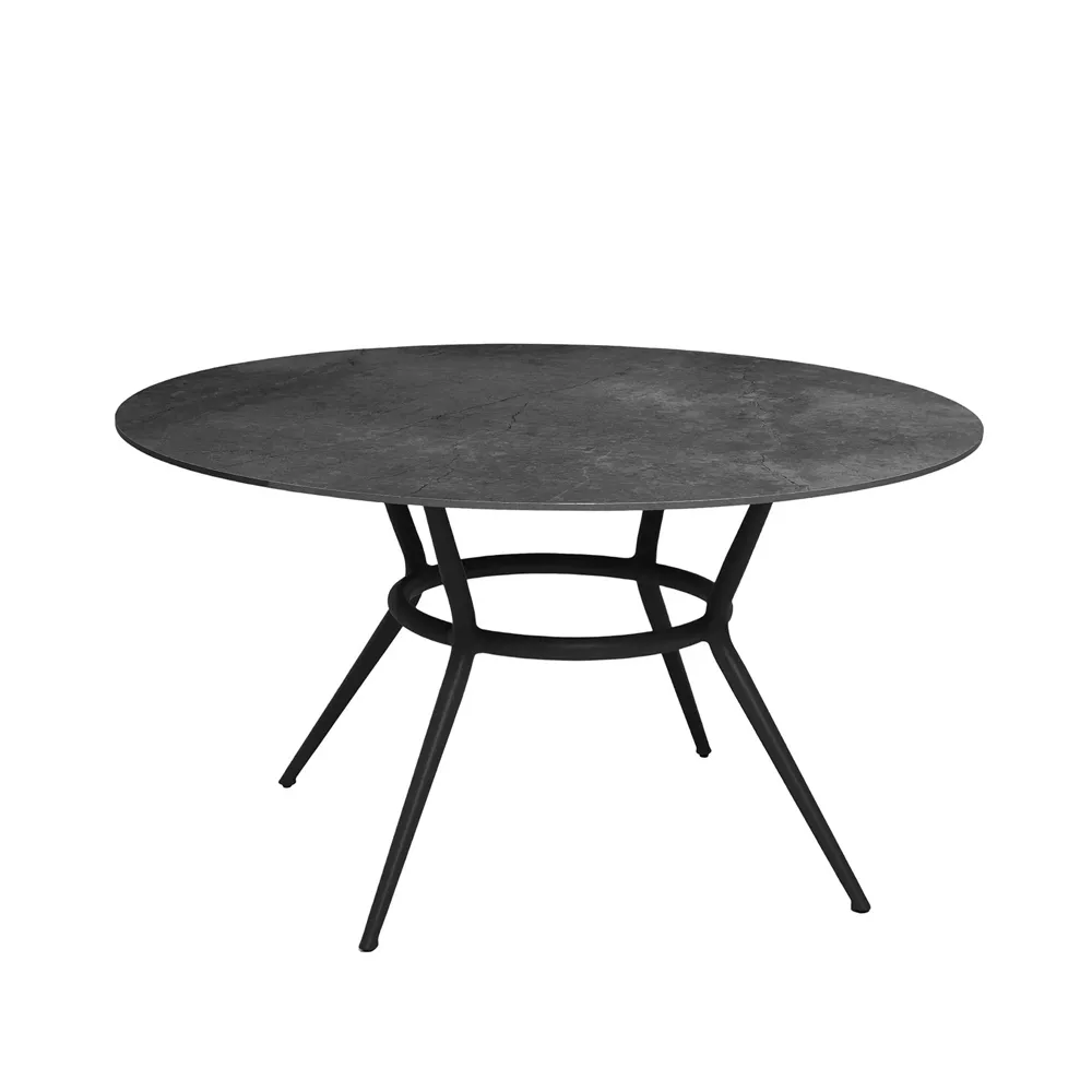 Joy dining table round, Fossil black-lava grey Ø144 cm Cane-line