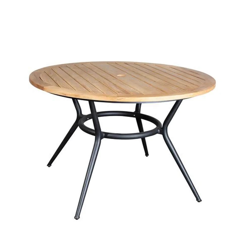 Joy dining table round, Teak-lava grey Ø120 cm Cane-line