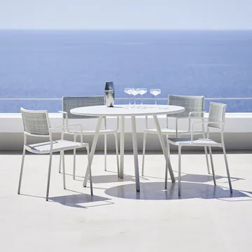 Less armchair - Light grey - Cane-line