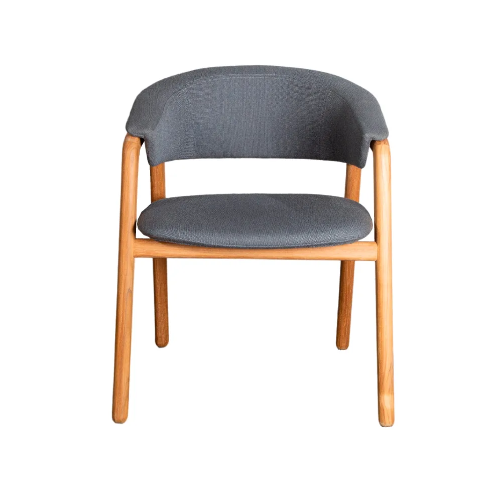 Luna chair, Cane-Line airtouch grey, teak frame Cane-line