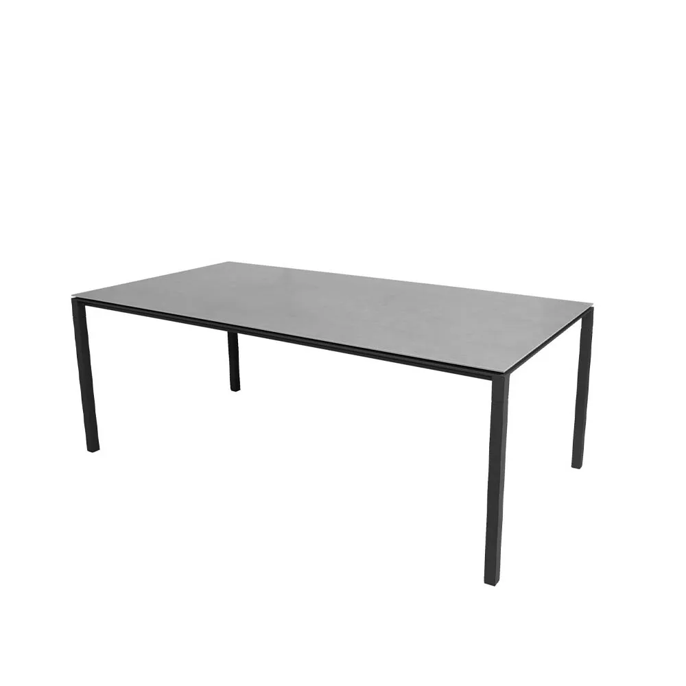 Pure dining table, Concrete grey-lava grey 200x100 cm Cane-line