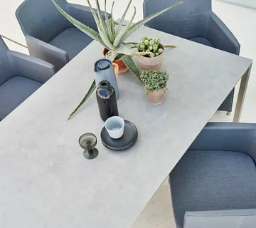 Pure table 200x100 cm Concrete grey-taupe - Cane-line
