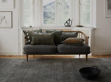 Chand pillowcase 40x60 cm - Forest green-cognac - Chhatwal & Jonsson