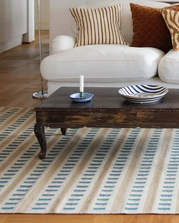 Ladakh wool rug - Off white-l. beige-heaven blue, 230x320 cm - Chhatwal & Jonsson