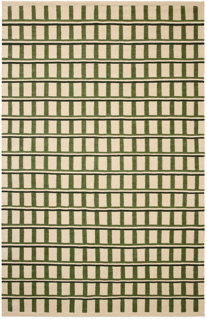 Mysore wool rug - Off white-green-dark green, 230x320 cm - Chhatwal & Jonsson