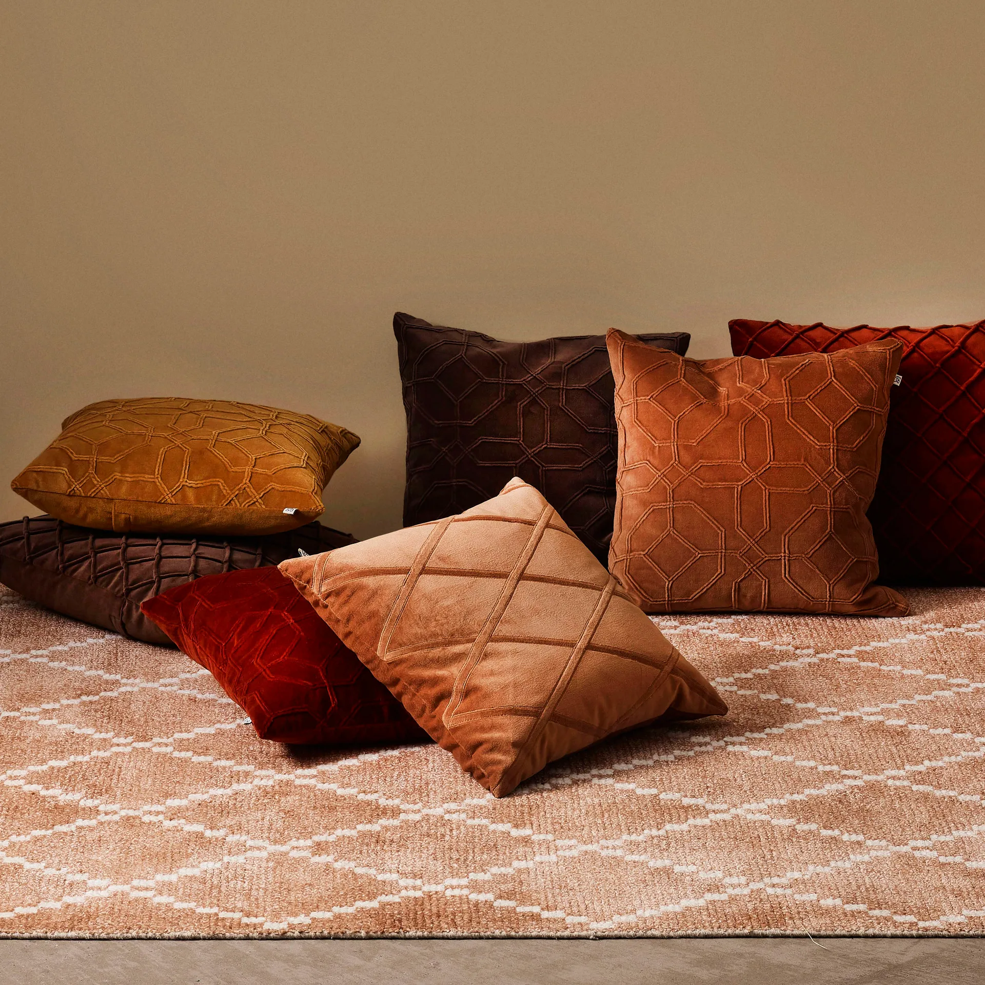 Nandi cushion cover 50x50 cm, masala yellow Chhatwal & Jonsson