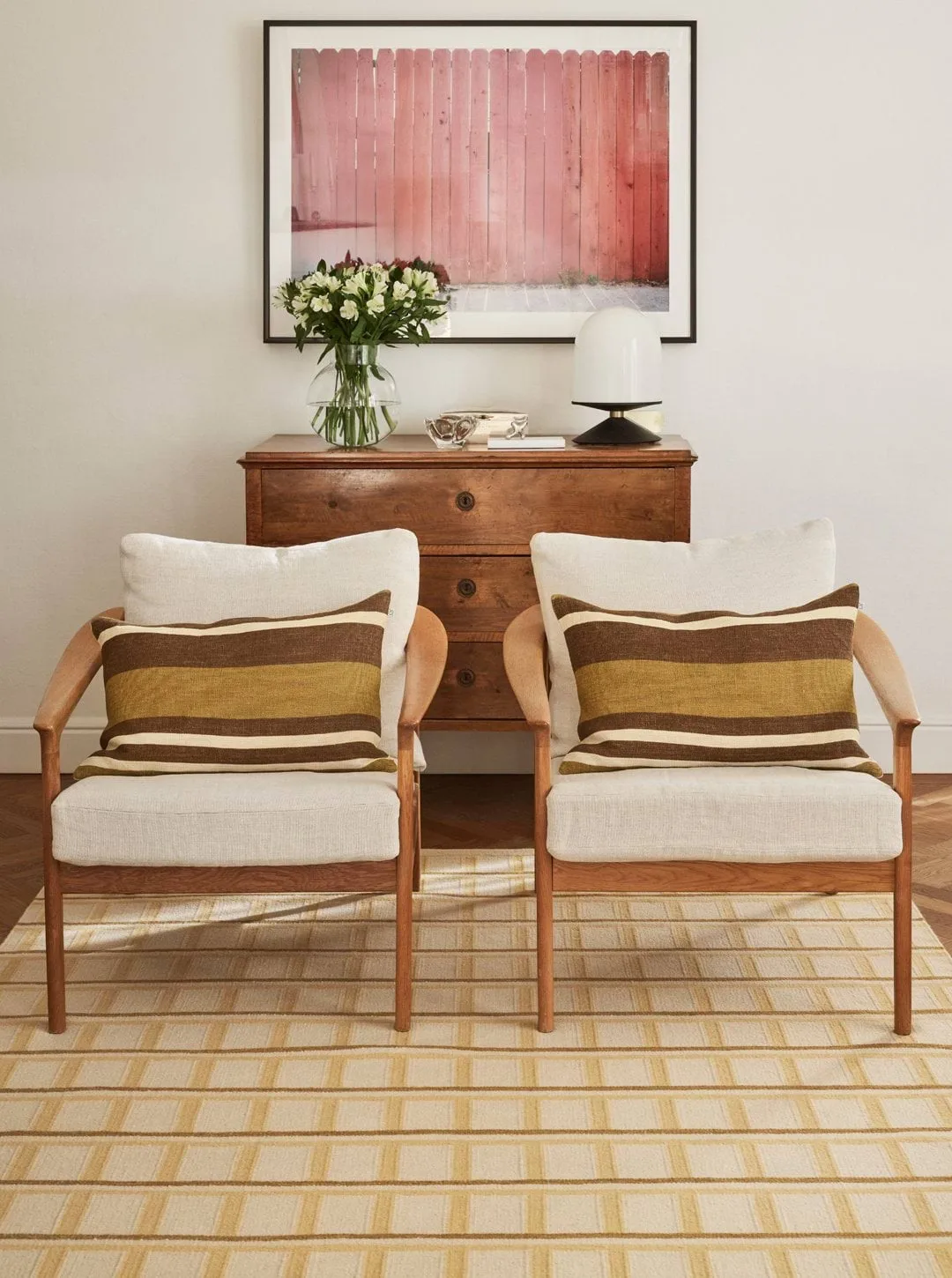 Vera cushion cover, Masala Yellow-Taupe, 40x60 cm Chhatwal & Jonsson