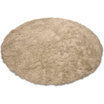 Cloudy wool carpet Ø160 cm - Beige - Classic Collection