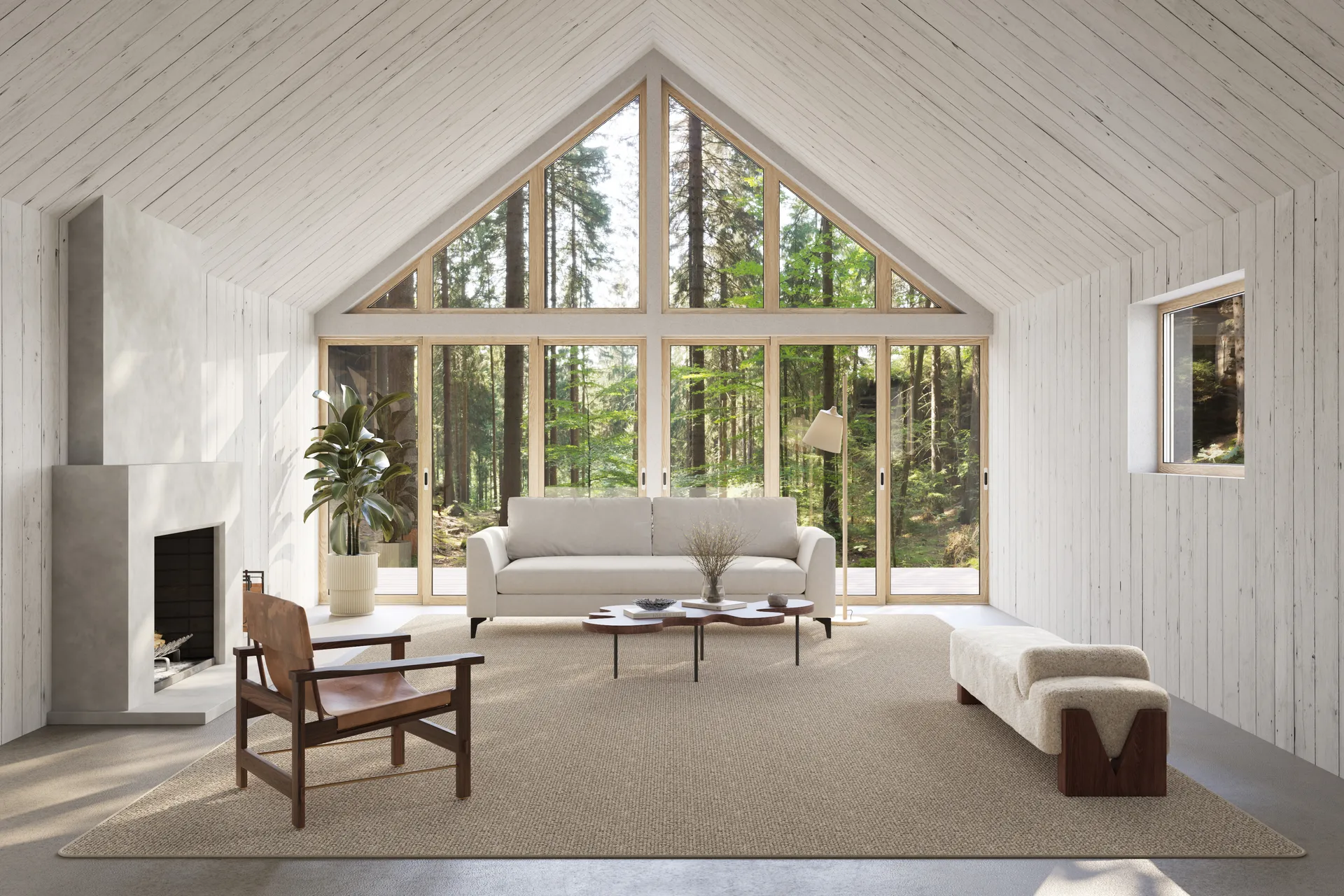 Fjellmyr rug with overlock edging, Natural beige, 140x200 cm Classic Collection